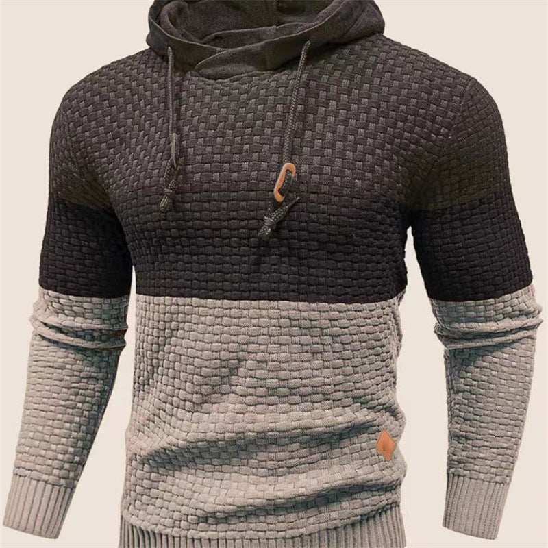 Men's Tricolor Long-Sleeve Hoodie