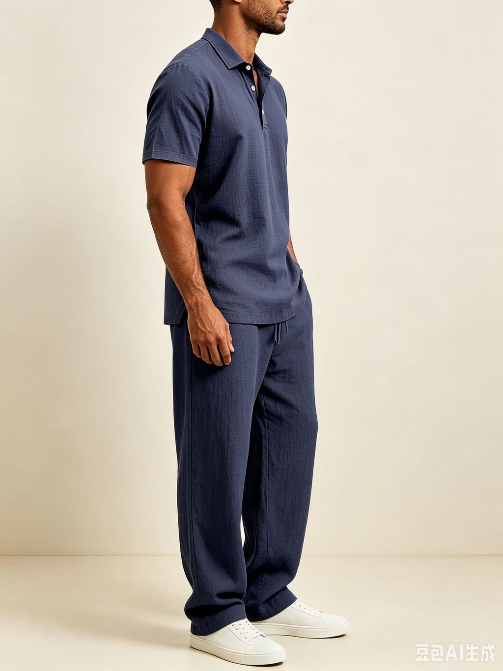 Casual Loose Cotton-Linen Short-Sleeve Set