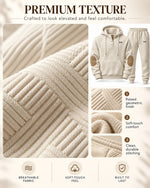 Embossed Knit Tracksuit
