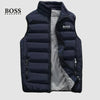 Quilted Stand-Collar Puffer Vest