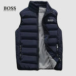 Quilted Stand-Collar Puffer Vest