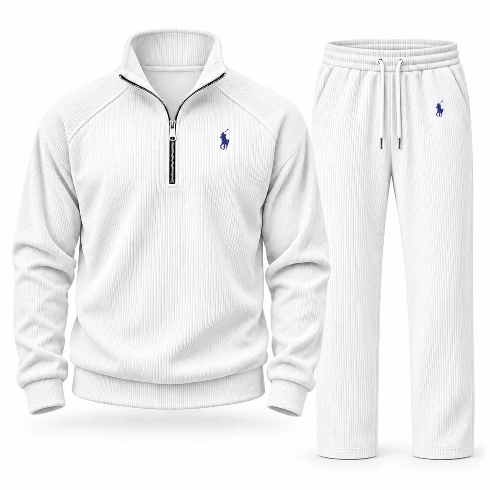 Corduroy Quarter Zip Tracksuit
