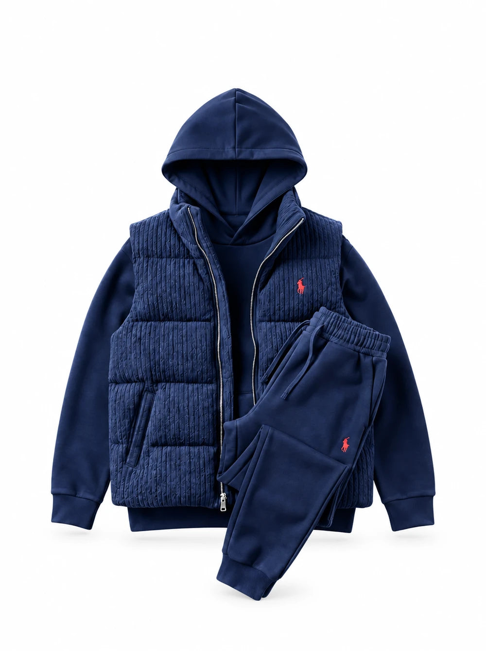 Fleece Tracksuit Vest Set