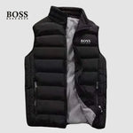 Quilted Stand-Collar Puffer Vest