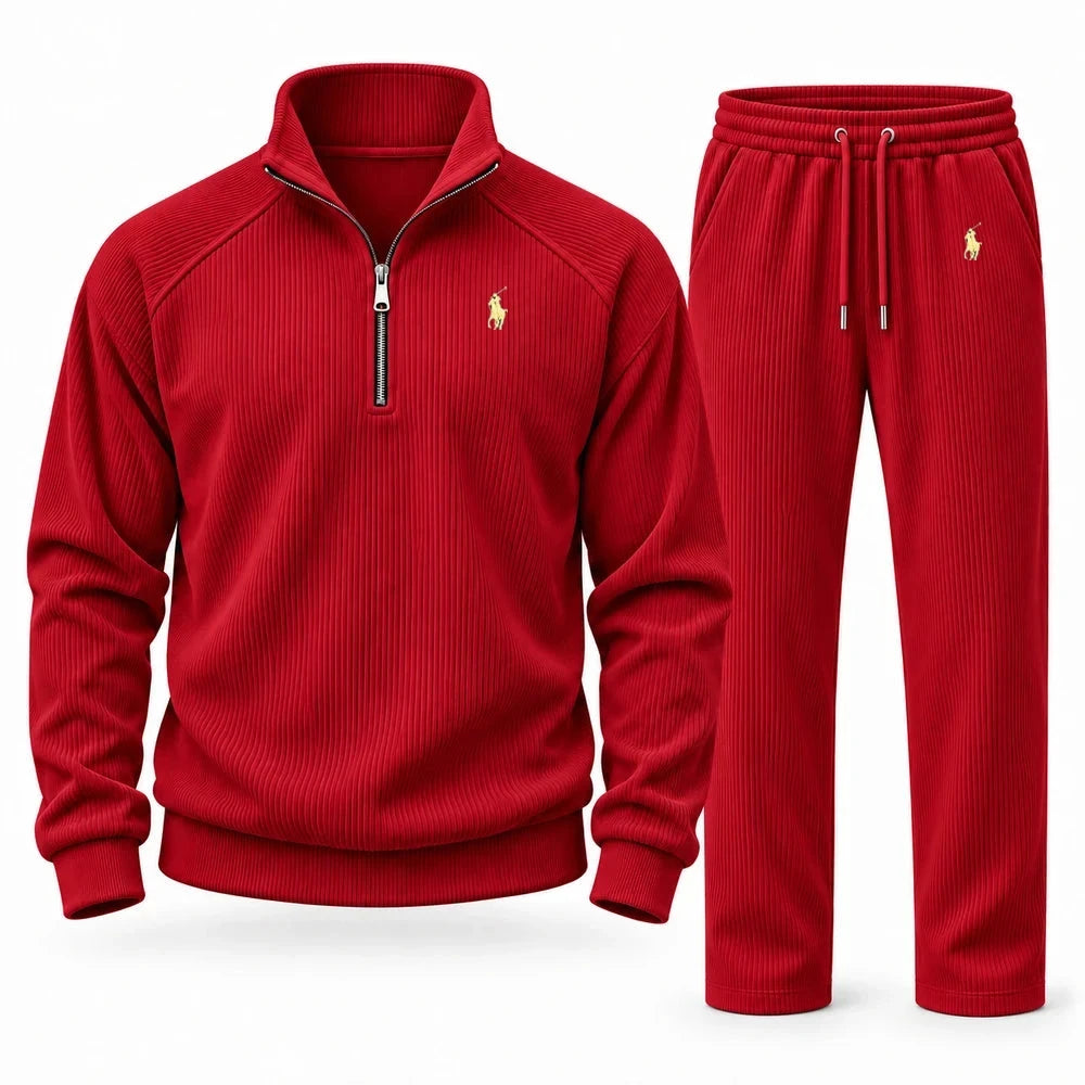 Corduroy Quarter Zip Tracksuit