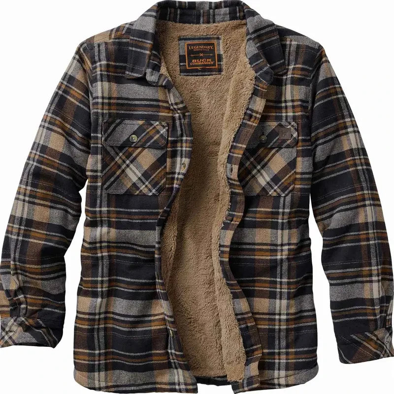 Buck Commander Berber Lined Flannel Shirt Jacket