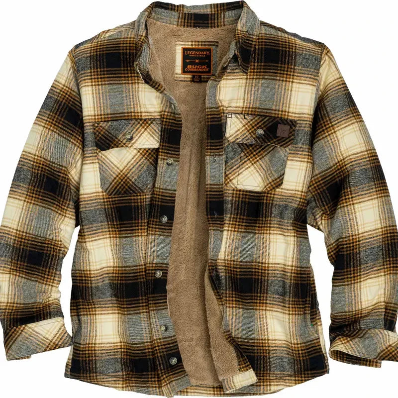 Buck Commander Berber Lined Flannel Shirt Jacket
