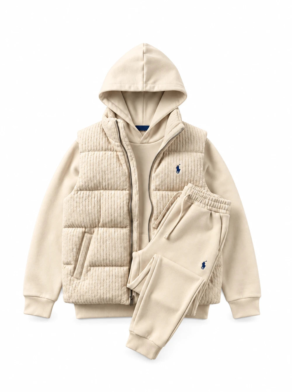 Fleece Tracksuit Vest Set