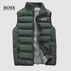 Quilted Stand-Collar Puffer Vest