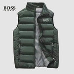 Quilted Stand-Collar Puffer Vest