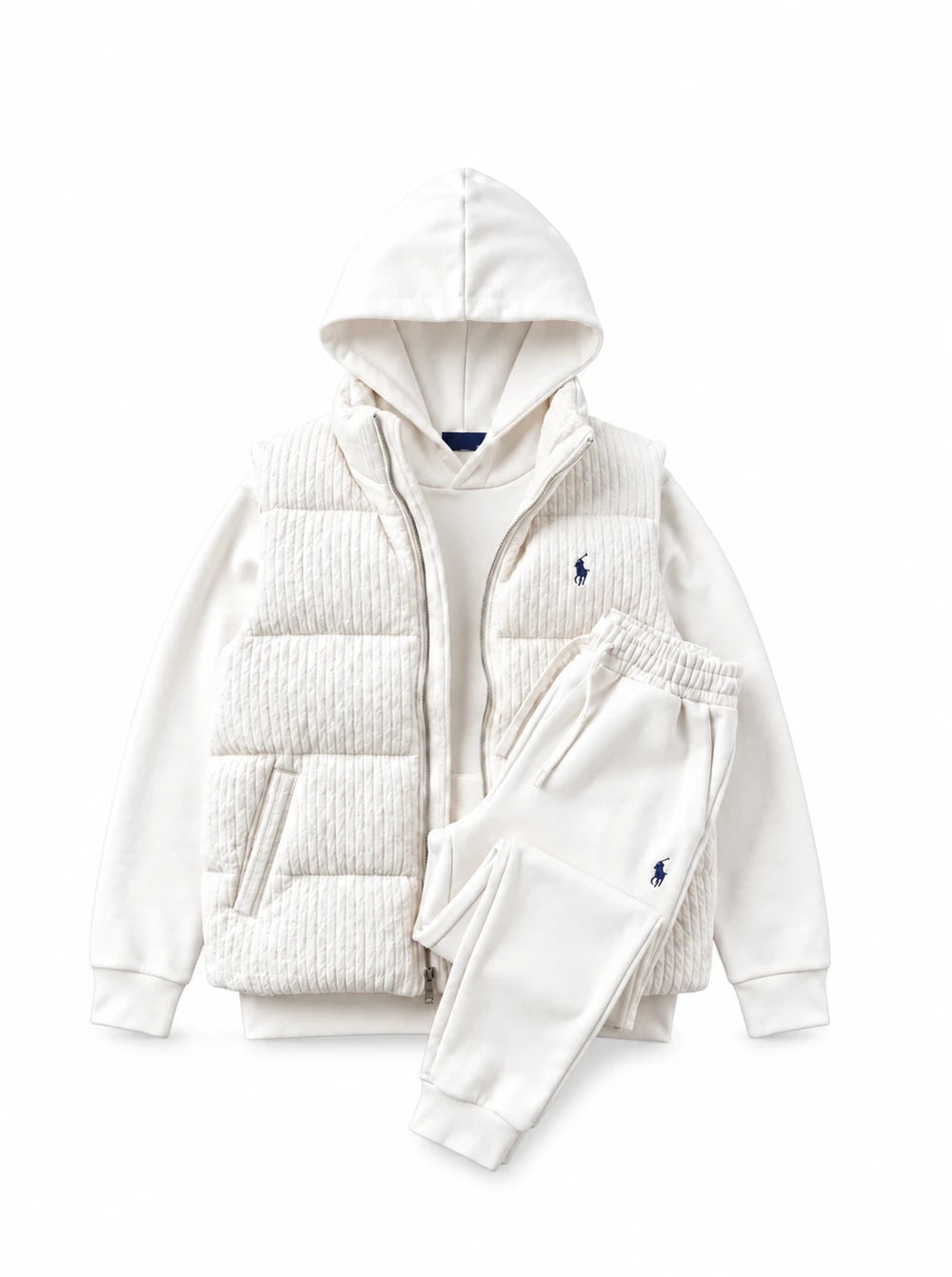 Fleece Tracksuit Vest Set