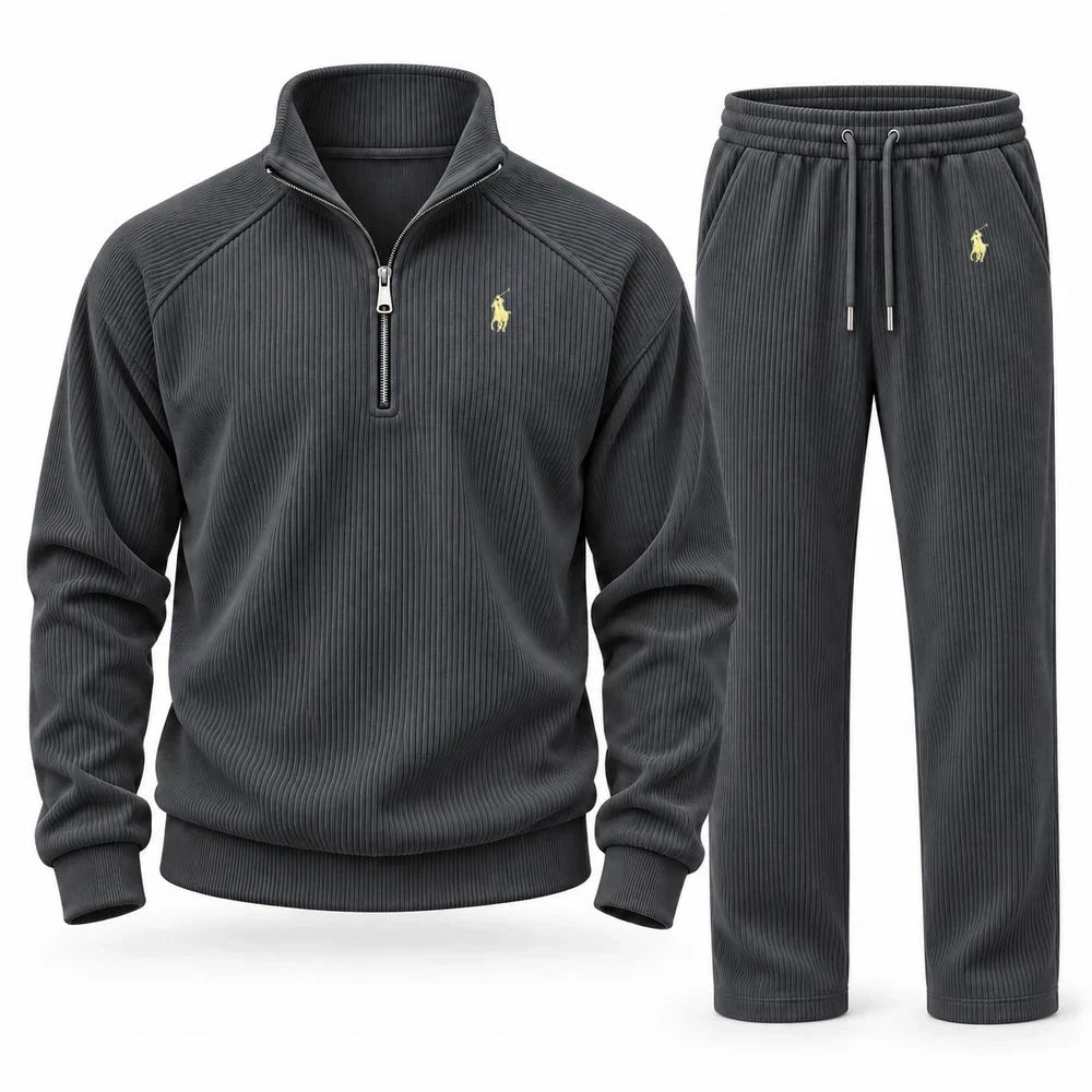 Corduroy Quarter Zip Tracksuit