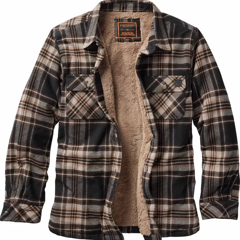 Buck Commander Berber Lined Flannel Shirt Jacket