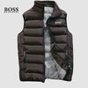 Quilted Stand-Collar Puffer Vest
