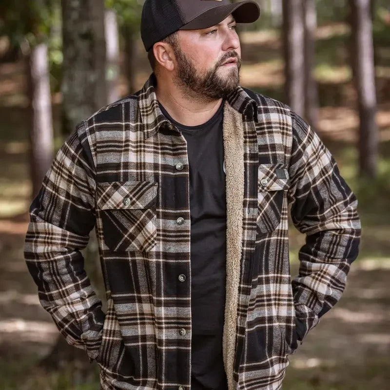 Buck Commander Berber Lined Flannel Shirt Jacket