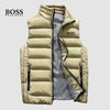 Quilted Stand-Collar Puffer Vest