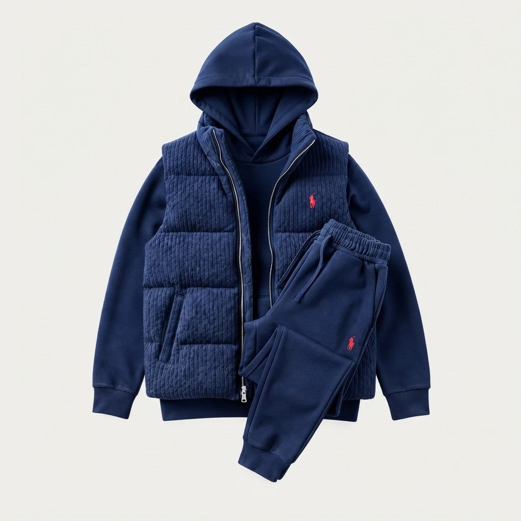 Fleece Tracksuit Vest Set