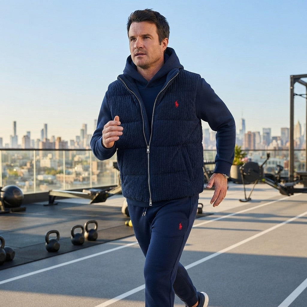 Fleece Tracksuit Vest Set