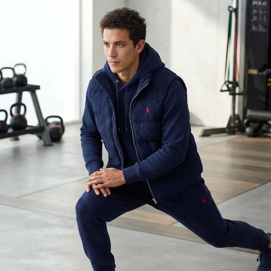 Fleece Tracksuit Vest Set