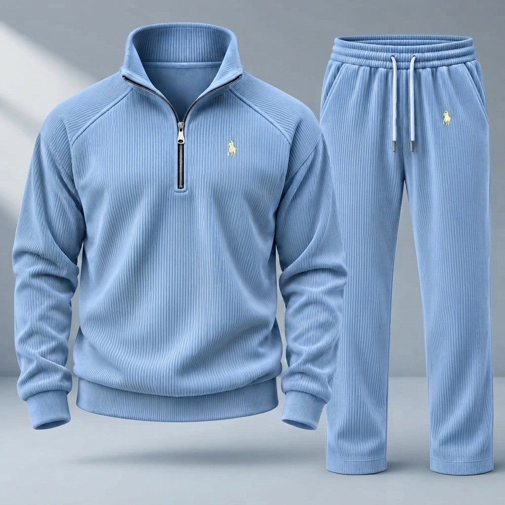 Corduroy Quarter Zip Tracksuit