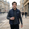 Quilted Stand-Collar Puffer Vest